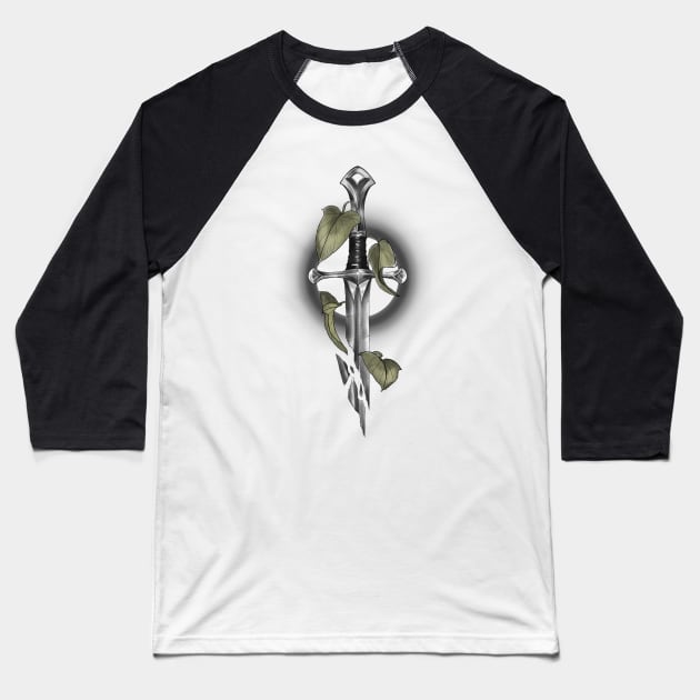 Shards of Narsil Baseball T-Shirt by Verre